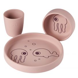 Siliconen eetset - Sea friends powder