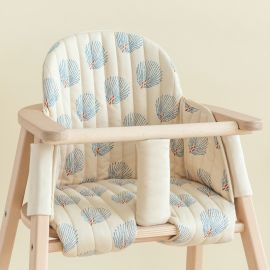 Growing Green - Kussen voor eetstoel - Blue Gatsby & Cream