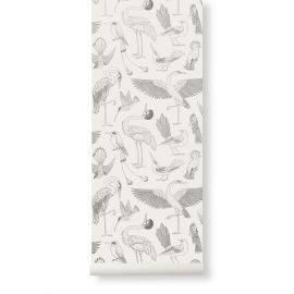 Katie Scott behangpapier - Birds - Off-white