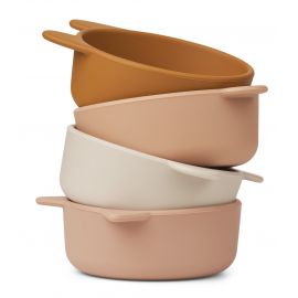 Iggy siliconen kommetjes - 4 pack - Pale tuscany multi mix