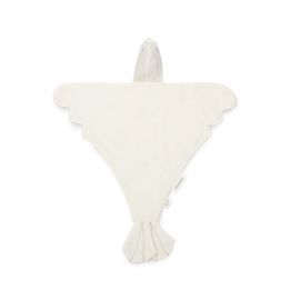 Lin français vogel knuffeldoek - Off White - 40x48 cm