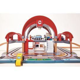 Hape - Grand City Station - Houten treinset