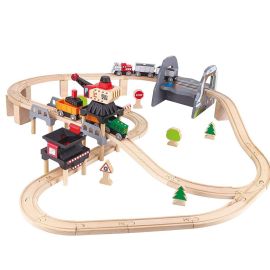 Hape - Lift & Load Mining Play Set - Houten trein